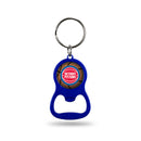 NBA Detroit Pistons Metal Keychain - Beverage Bottle Opener With Key Ring - Pocket Size By Rico Industries