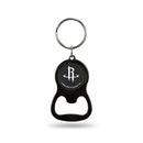 NBA Houston Rockets Metal Keychain - Beverage Bottle Opener With Key Ring - Pocket Size By Rico Industries