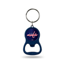 NHL Washington Capitals Metal Keychain - Beverage Bottle Opener With Key Ring - Pocket Size By Rico Industries