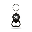 NBA Philadelphia 76ers Metal Keychain - Beverage Bottle Opener With Key Ring - Pocket Size By Rico Industries