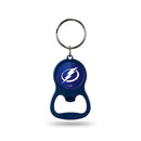 NHL Tampa Bay Lightning Metal Keychain - Beverage Bottle Opener With Key Ring - Pocket Size By Rico Industries
