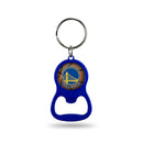 NBA Golden State Warriors Metal Keychain - Beverage Bottle Opener With Key Ring - Pocket Size By Rico Industries