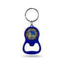 NBA Golden State Warriors Metal Keychain - Beverage Bottle Opener With Key Ring - Pocket Size By Rico Industries