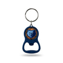 NBA Memphis Grizzlies Metal Keychain - Beverage Bottle Opener With Key Ring - Pocket Size By Rico Industries