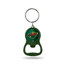 NHL Minnesota Wild Metal Keychain - Beverage Bottle Opener With Key Ring - Pocket Size By Rico Industries