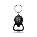 Golden Knights Colored Bottle Opener Keychain - Black