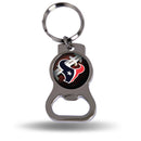 Houston Texans Bottle Opener Keychain - Silver