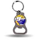 Chase Elliott No. 9 Silver Bottle Opener Keychain