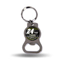 William Byron No. 24 Silver Bottle Opener Keychain