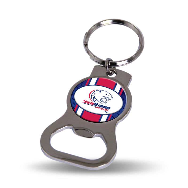 NCAA South Alabama Jaguars Metal Keychain - Beverage Bottle Opener With Key Ring - Pocket Size By Rico Industries