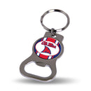 NCAA Mississippi Rebels Metal Keychain - Beverage Bottle Opener With Key Ring - Pocket Size By Rico Industries