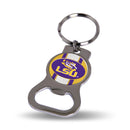 NCAA LSU Tigers Metal Keychain - Beverage Bottle Opener With Key Ring - Pocket Size By Rico Industries