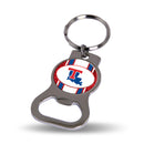NCAA Louisiana Tech Bulldogs Metal Keychain - Beverage Bottle Opener With Key Ring - Pocket Size By Rico Industries