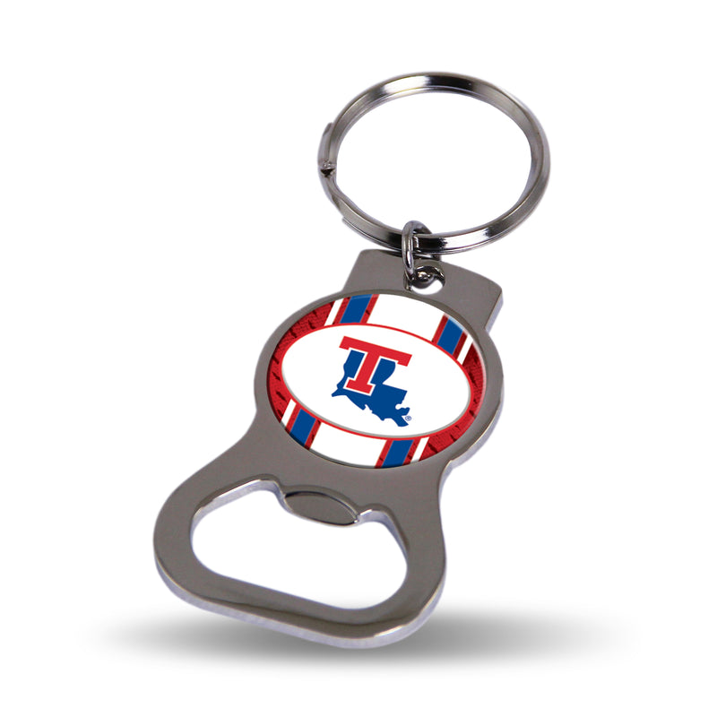 NCAA Louisiana Tech Bulldogs Metal Keychain - Beverage Bottle Opener With Key Ring - Pocket Size By Rico Industries