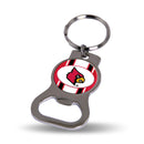 NCAA Louisville Cardinals Metal Keychain - Beverage Bottle Opener With Key Ring - Pocket Size By Rico Industries