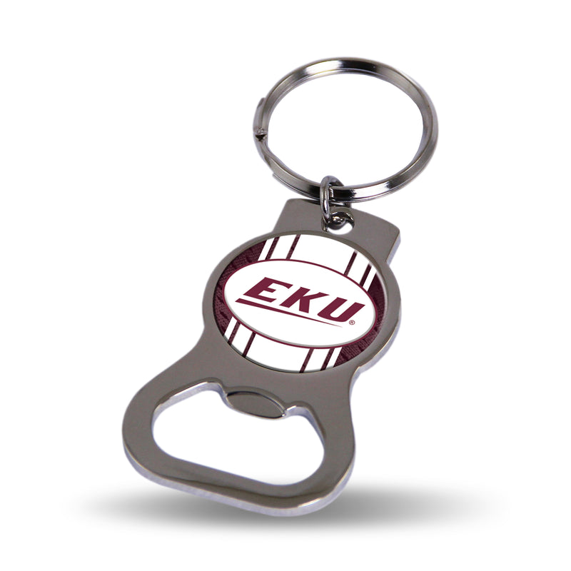 NCAA Eastern Kentucky Colonels Metal Keychain - Beverage Bottle Opener With Key Ring - Pocket Size By Rico Industries