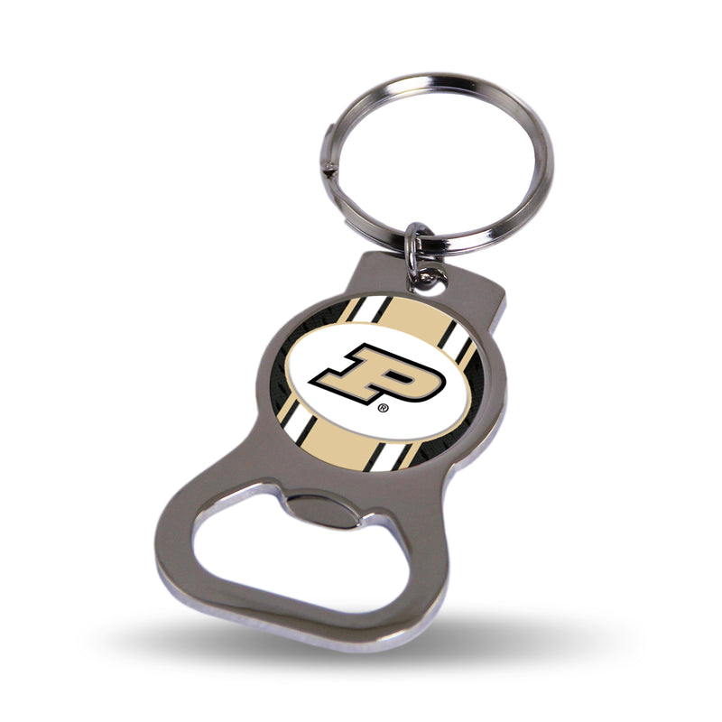 NCAA Purdue Boilermakers Metal Keychain - Beverage Bottle Opener With Key Ring - Pocket Size By Rico Industries
