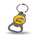 NCAA Western Michigan Broncos Metal Keychain - Beverage Bottle Opener With Key Ring - Pocket Size By Rico Industries