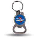 Tulsa Golden Hurricane Bottle Opener Keychain