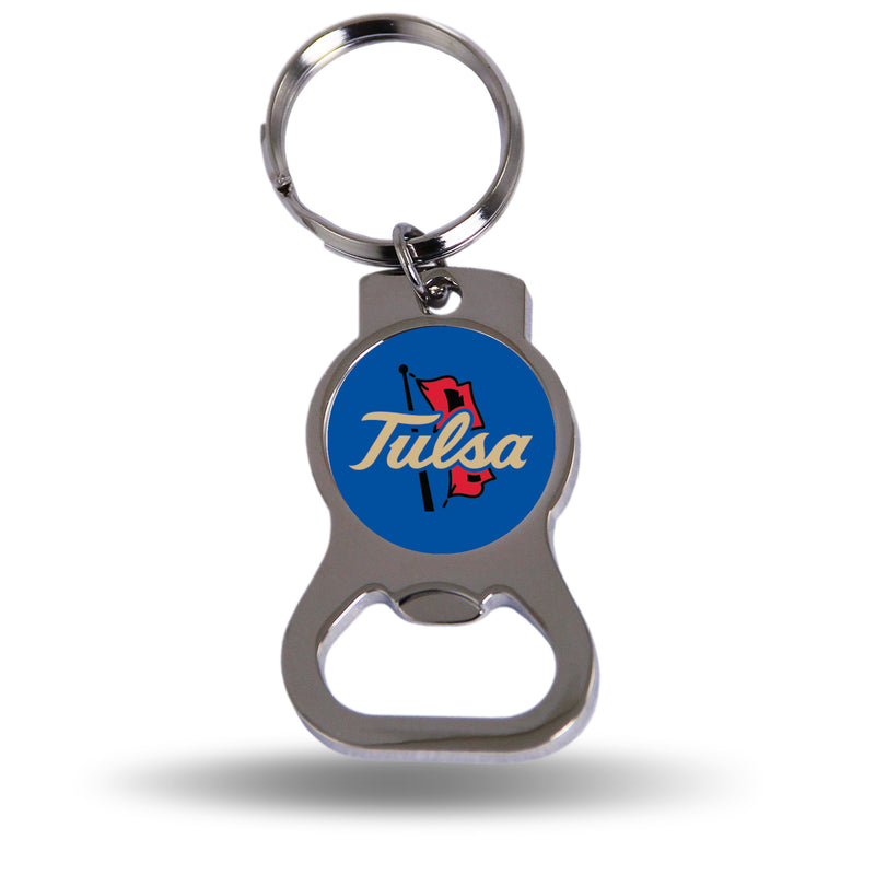 Tulsa Golden Hurricane Bottle Opener Keychain