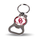 NCAA Oklahoma Sooners Metal Keychain - Beverage Bottle Opener With Key Ring - Pocket Size By Rico Industries