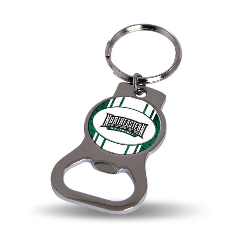 Northeastern State RiverHawks Bottle Opener Keychain