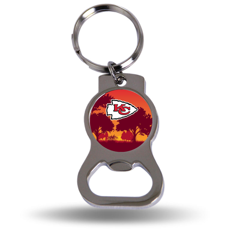 Kansas City Chiefs Resort Design Bottle Opener Keychain