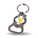 NCAA West Virginia Mountaineers Metal Keychain - Beverage Bottle Opener With Key Ring - Pocket Size By Rico Industries