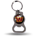 Washington Commanders Silver Bottle Opener Keychain