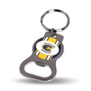 NCAA Wisconsin-Eau Claire Blugolds Metal Keychain - Beverage Bottle Opener With Key Ring - Pocket Size By Rico Industries