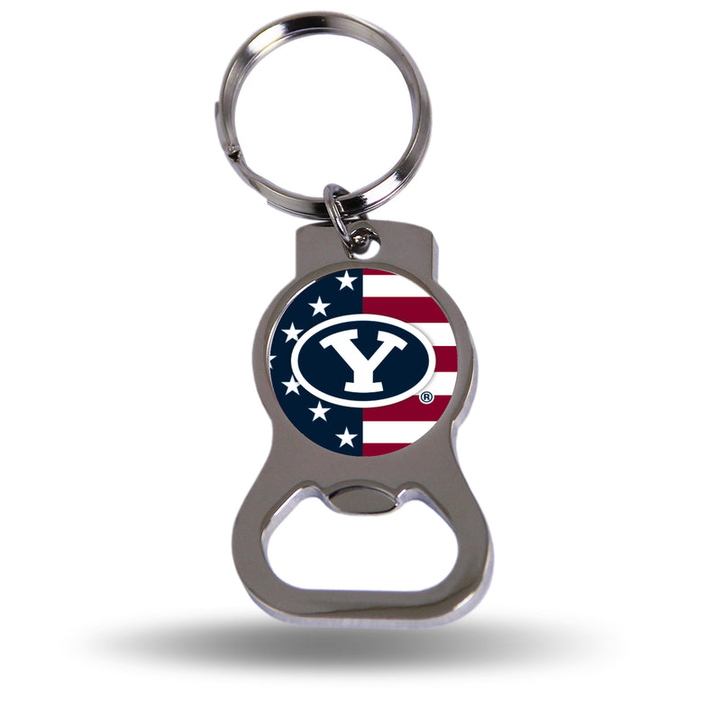 BYU Cougars USA Bottle Opener Keychain