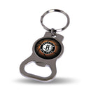 NBA Brooklyn Nets Metal Keychain - Beverage Bottle Opener With Key Ring - Pocket Size By Rico Industries