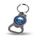 NHL Buffalo Sabres Metal Keychain - Beverage Bottle Opener With Key Ring - Pocket Size By Rico Industries