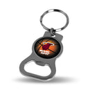 NBA Miami Heat Metal Keychain - Beverage Bottle Opener With Key Ring - Pocket Size By Rico Industries