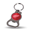 NHL Detroit Red Wings Metal Keychain - Beverage Bottle Opener With Key Ring - Pocket Size By Rico Industries