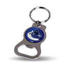 NHL Vancouver Canucks Metal Keychain - Beverage Bottle Opener With Key Ring - Pocket Size By Rico Industries