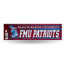 NCAA Francis Marion Patriots 3" x 12" Car/Truck/Jeep Bumper Sticker By Rico Industries