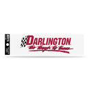 Darlington Raceway "Too Tough" Logo on White Background Bumper Sticker