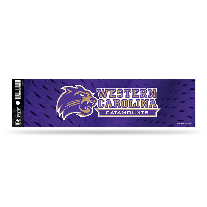 NCAA Western Carolina Catamounts 3" x 12" Car/Truck/Jeep Bumper Sticker By Rico Industries