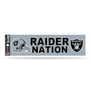 NFL Las Vegas Raiders 3" x 12" Car/Truck/Jeep Bumper Sticker By Rico Industries