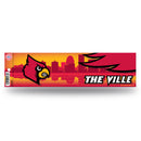 NCAA Louisville Cardinals 3" x 12" Car/Truck/Jeep Bumper Sticker By Rico Industries