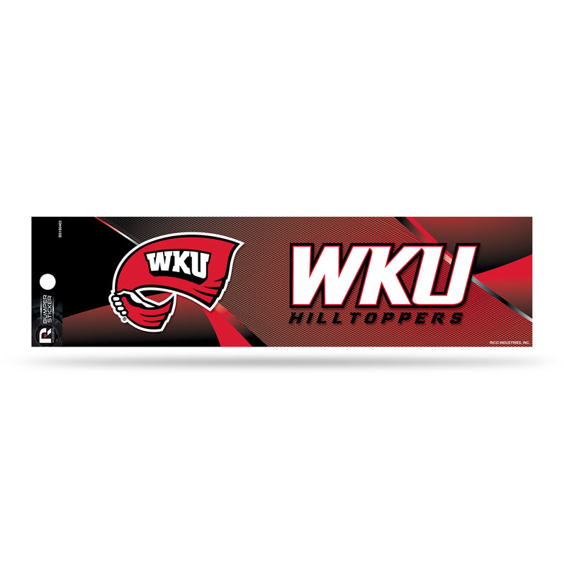 NCAA Western Kentucky Hilltoppers 3" x 12" Car/Truck/Jeep Bumper Sticker By Rico Industries