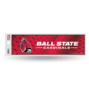 NCAA Ball State Cardinals 3" x 12" Car/Truck/Jeep Bumper Sticker By Rico Industries
