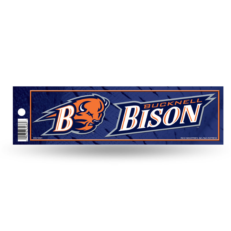 NCAA Bucknell Bison 3" x 12" Car/Truck/Jeep Bumper Sticker By Rico Industries