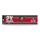 Buccaneers 2 Time Super Bowl Champs Bumper Sticker