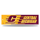 NCAA Central Michigan Chippewas 3" x 12" Car/Truck/Jeep Bumper Sticker By Rico Industries