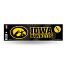 NCAA Iowa Hawkeyes 3" x 12" Car/Truck/Jeep Bumper Sticker By Rico Industries