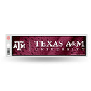 NCAA Texas A&M Aggies 3" x 12" Car/Truck/Jeep Bumper Sticker By Rico Industries