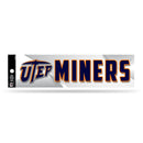 NCAA Texas-El Paso Miners 3" x 12" Car/Truck/Jeep Bumper Sticker By Rico Industries