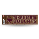 NCAA Texas State Bobcats 3" x 12" Car/Truck/Jeep Bumper Sticker By Rico Industries